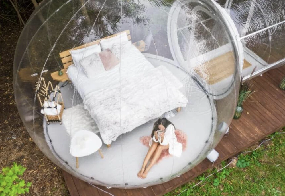 inflatable lawn tent clear bubble